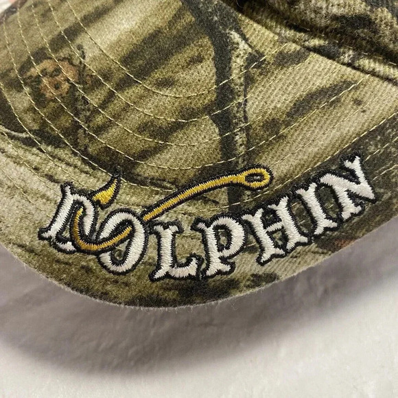 Just Hook 'em Camo Dolphin Baseball Cap-Unisex - Picture 6 of 8